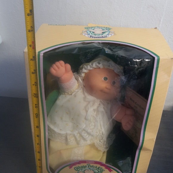 Vintage Caleco 1983 Cabbage Patch Kids Preemie Doll Hilda Celina New In Box - Picture 13 of 13